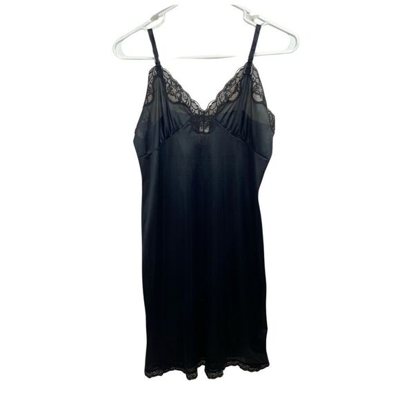 Vintage Body Lite Black Full Slip Size 34/12‎ - Picture 1 of 15